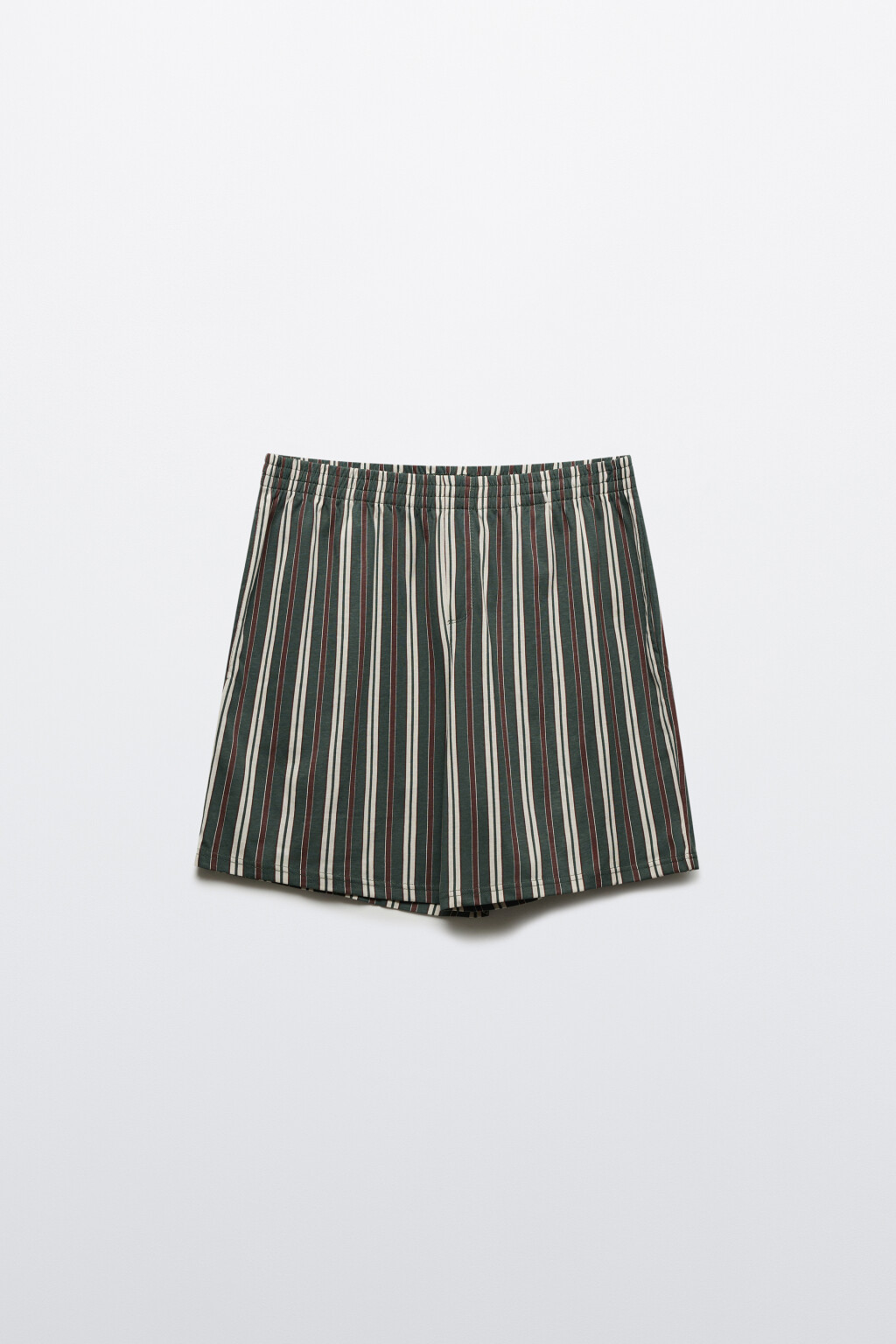 Шорты домашние хлопковые с принтом - цвет зеленый - 1