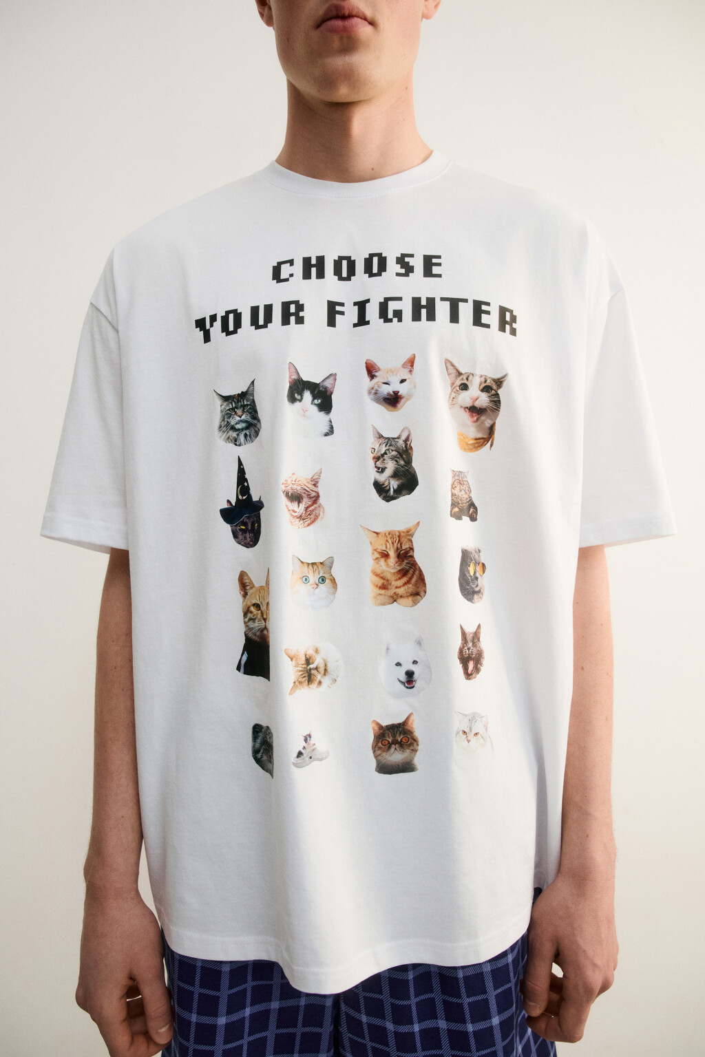 Футболка хлопковая домашняя с принтом - цвет белый - 7