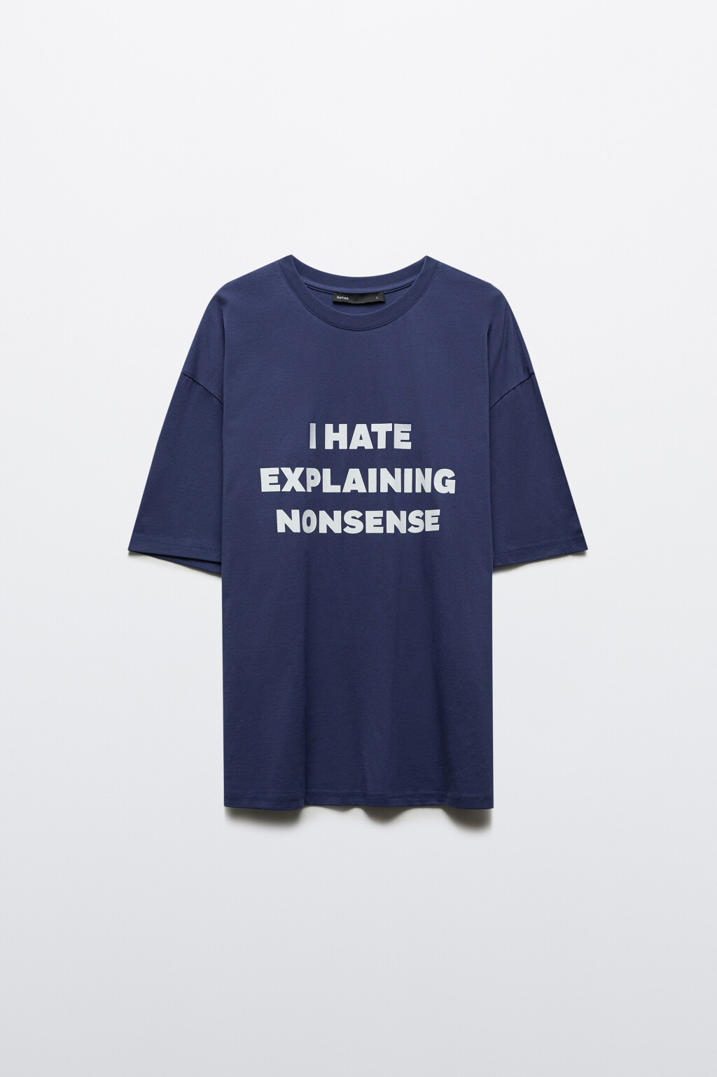 Футболка хлопковая домашняя с принтом - цвет синий - 8