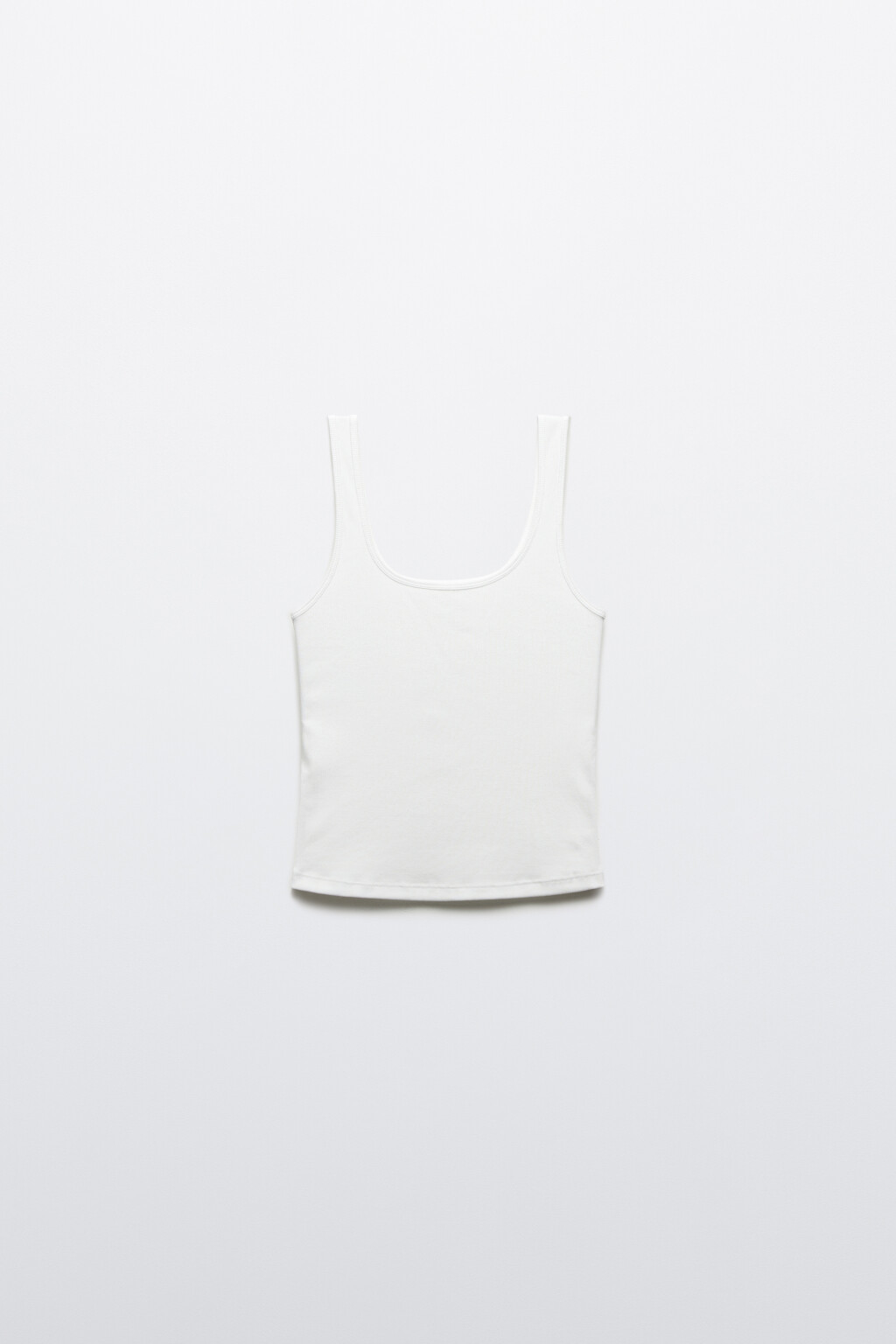 Майка-топ трикотажная - цвет белый - 7