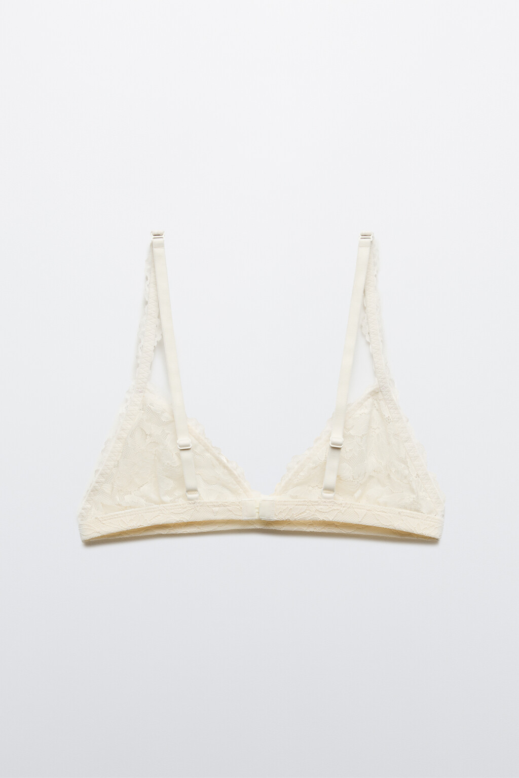Бюстгальтер-бралетт кружевной - цвет ванильный - 2