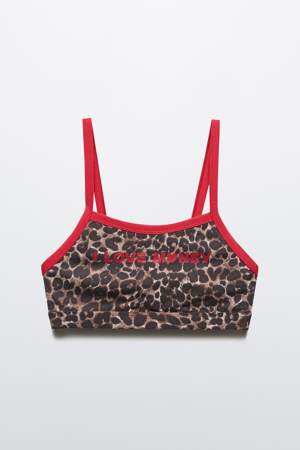 Бюстгальтер-топ с принтом и контрастной окантовкой - цвет мультиколор - 5