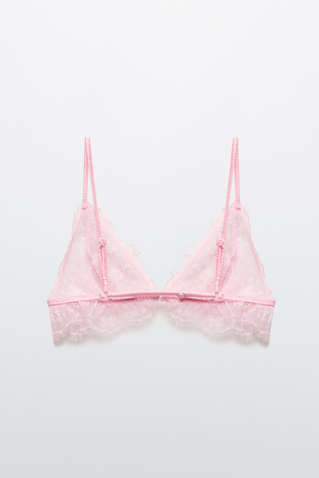 Бюстгальтер-бралетт кружевной - цвет розовый - 2
