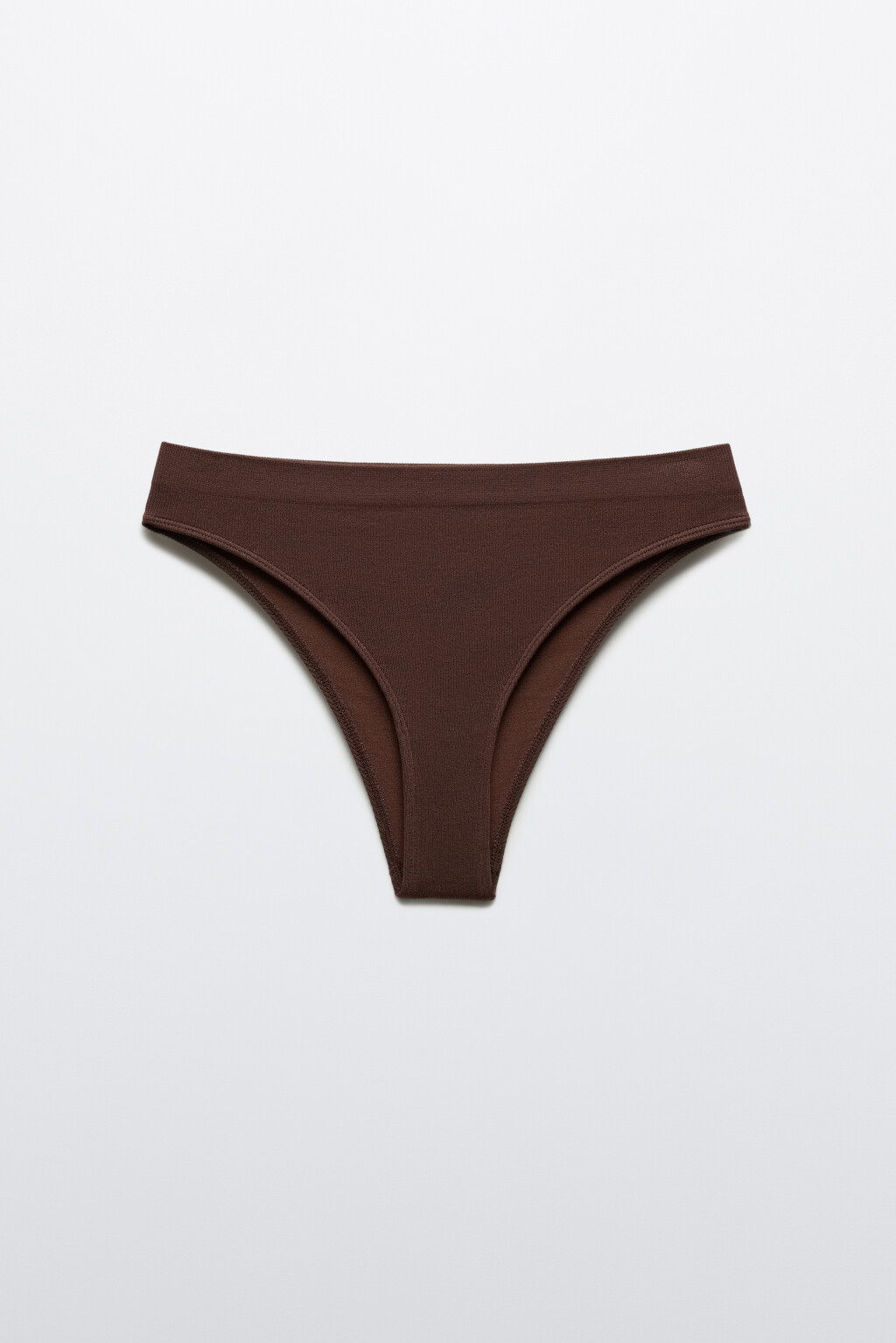Трусы-слипы с высокой посадкой - цвет коричневый - 5