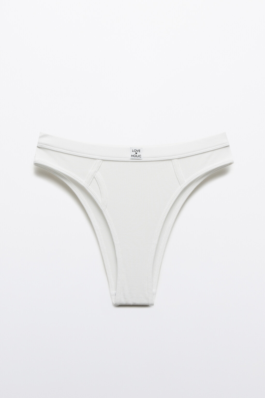 Трусы-слипы в рубчик - цвет белый - 5