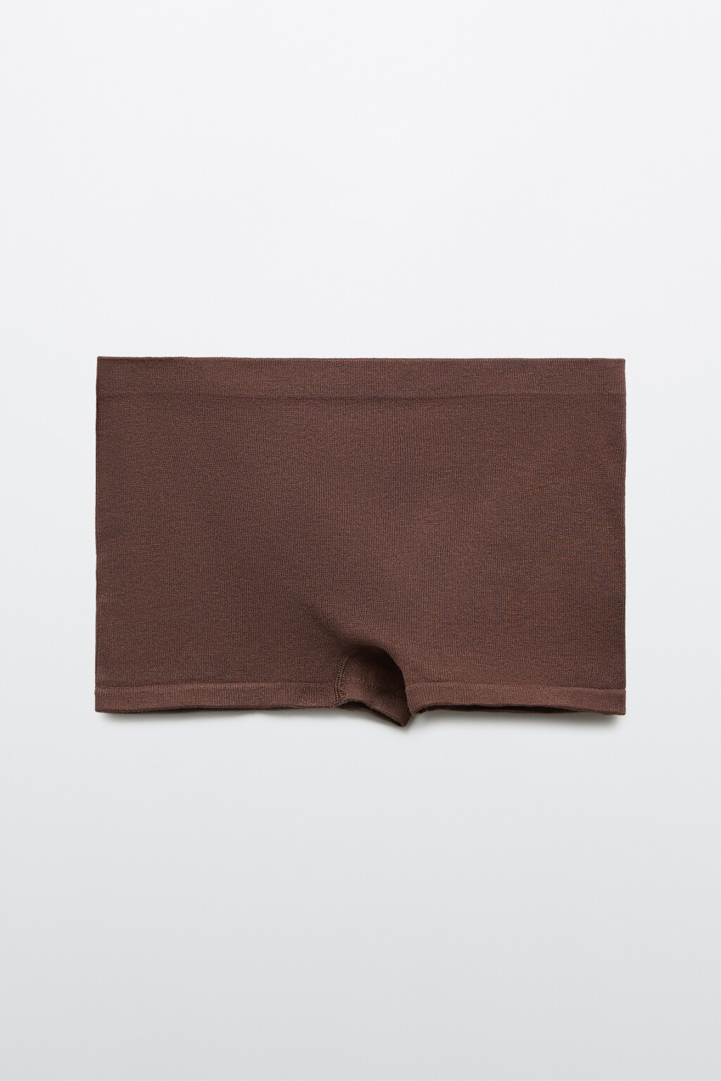 Трусы-боксеры бесшовные в рубчик - цвет коричневый - 5