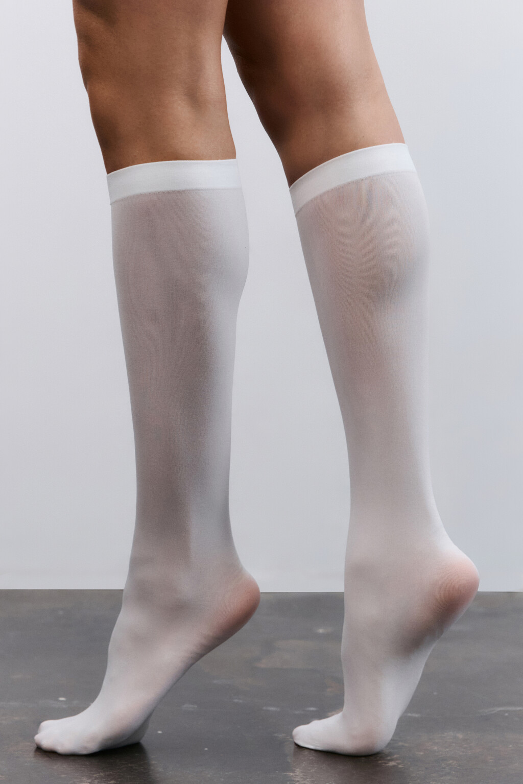 Гольфы капроновые - цвет ванильный - 3