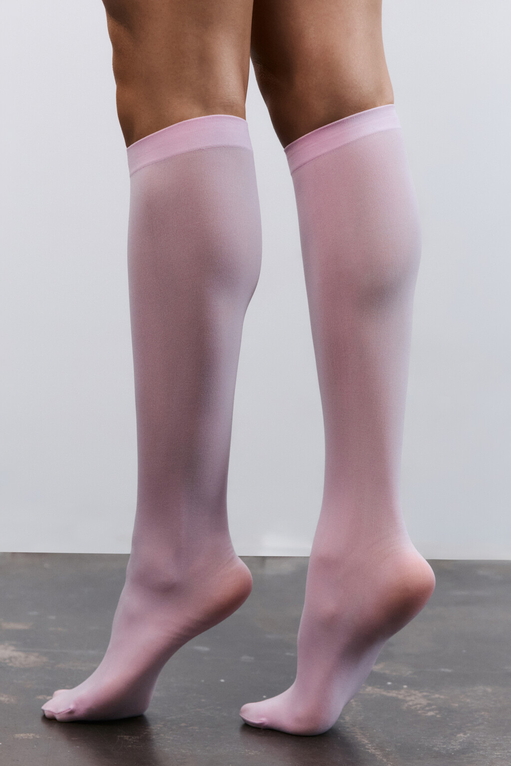 Гольфы капроновые - цвет розовый - 4