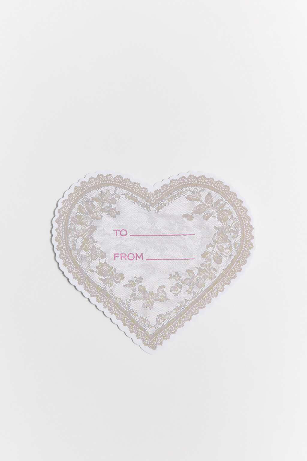 Открытка в виде сердечка с надписью - цвет мультиколор - 2