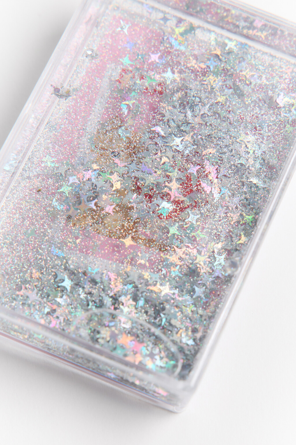 Рамка для фото прозрачная со звездочками - цвет розовый - 2