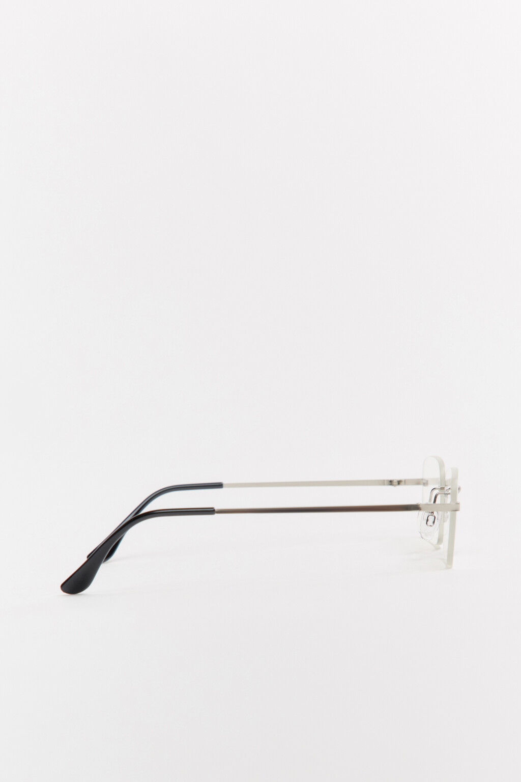 Очки-нулевки прямоугольные без оправы - цвет белый - 3