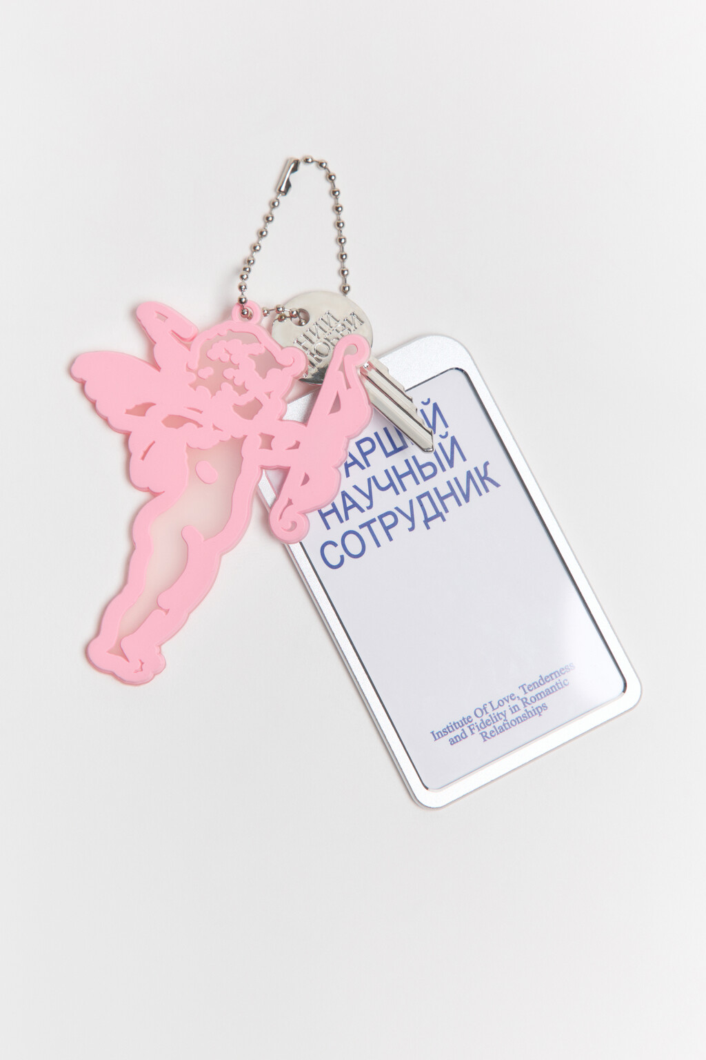 Брелок-обвес с ангелом и ключиком - цвет мультиколор - 1