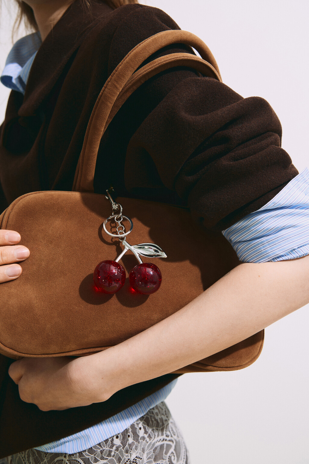 Брелок-обвес в виде вишенок - цвет мультиколор - 1