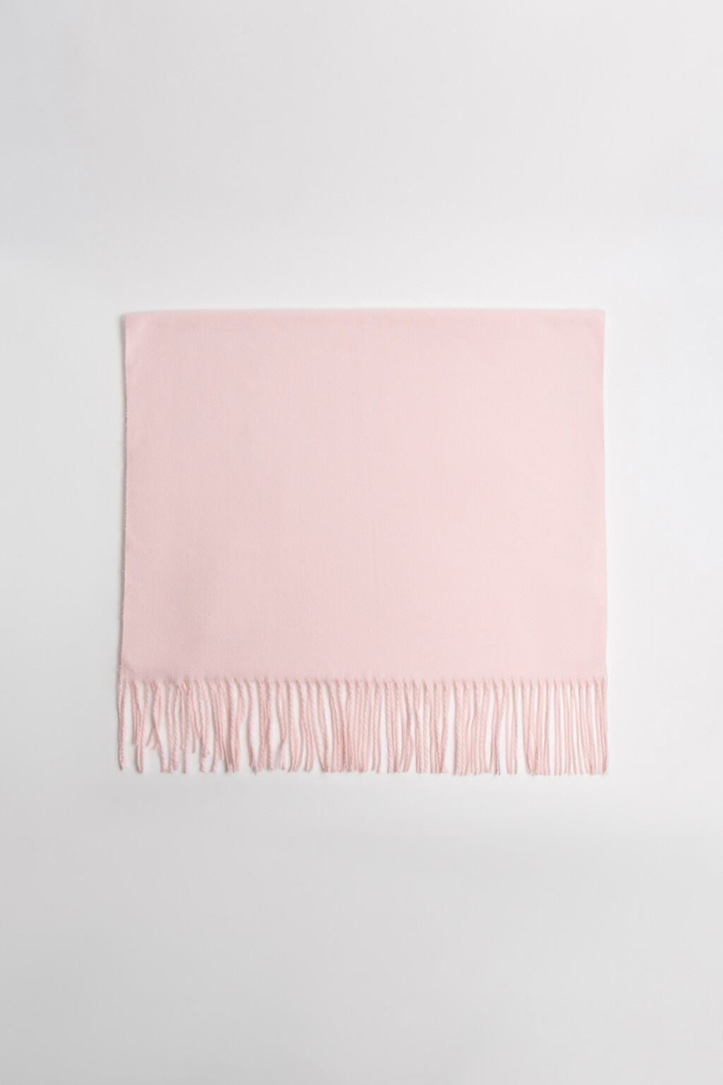 Шарф тонкий с бахромой - цвет розовый - 1