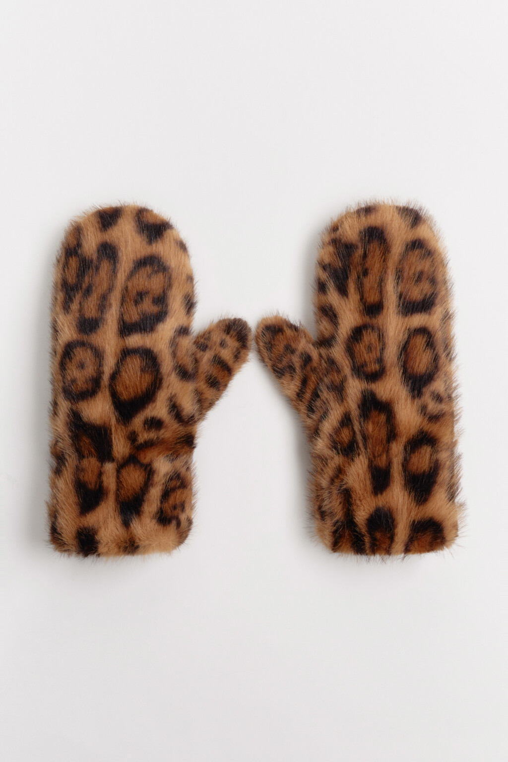 Варежки с леопардовым принтом - цвет мультиколор - 1