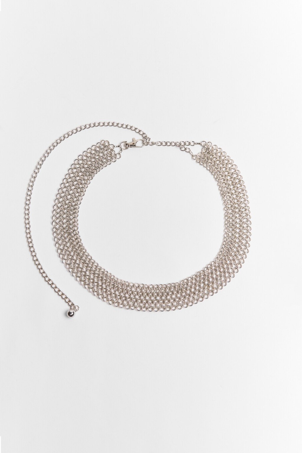 Пояс-цепочка декоративный - цвет серый - 2
