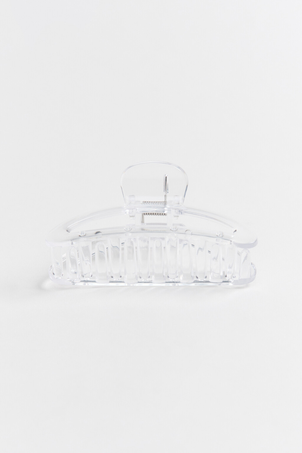 Заколка-краб для волос - цвет белый - 1