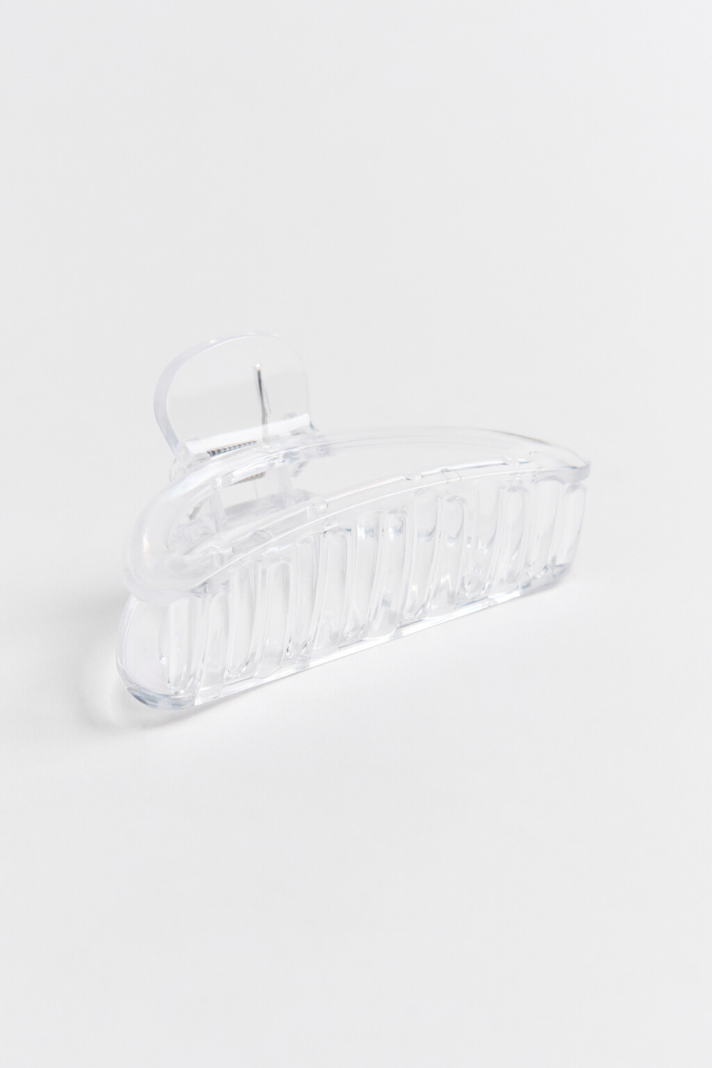 Заколка-краб для волос - цвет белый - 2