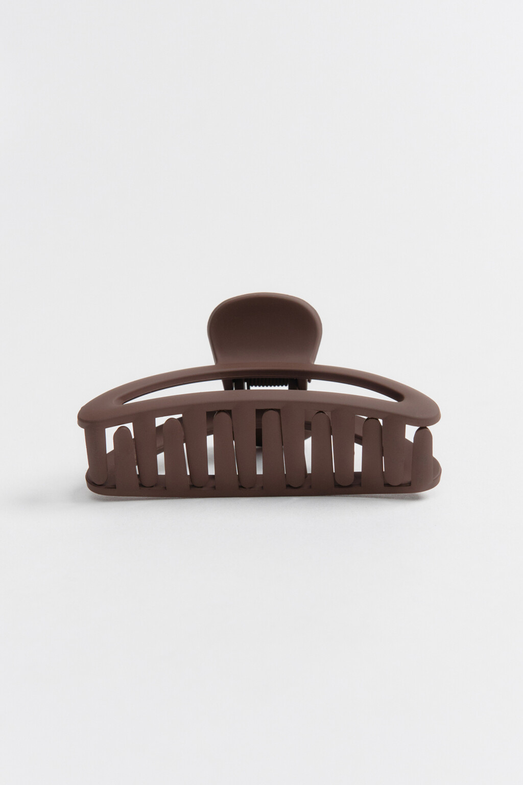 Заколка-краб для волос - цвет коричневый - 1