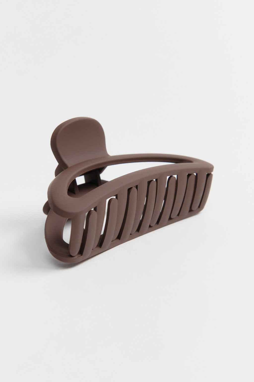 Заколка-краб для волос - цвет коричневый - 2