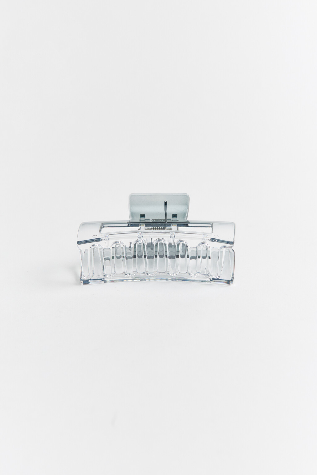 Заколка-краб для волос - цвет серый - 1