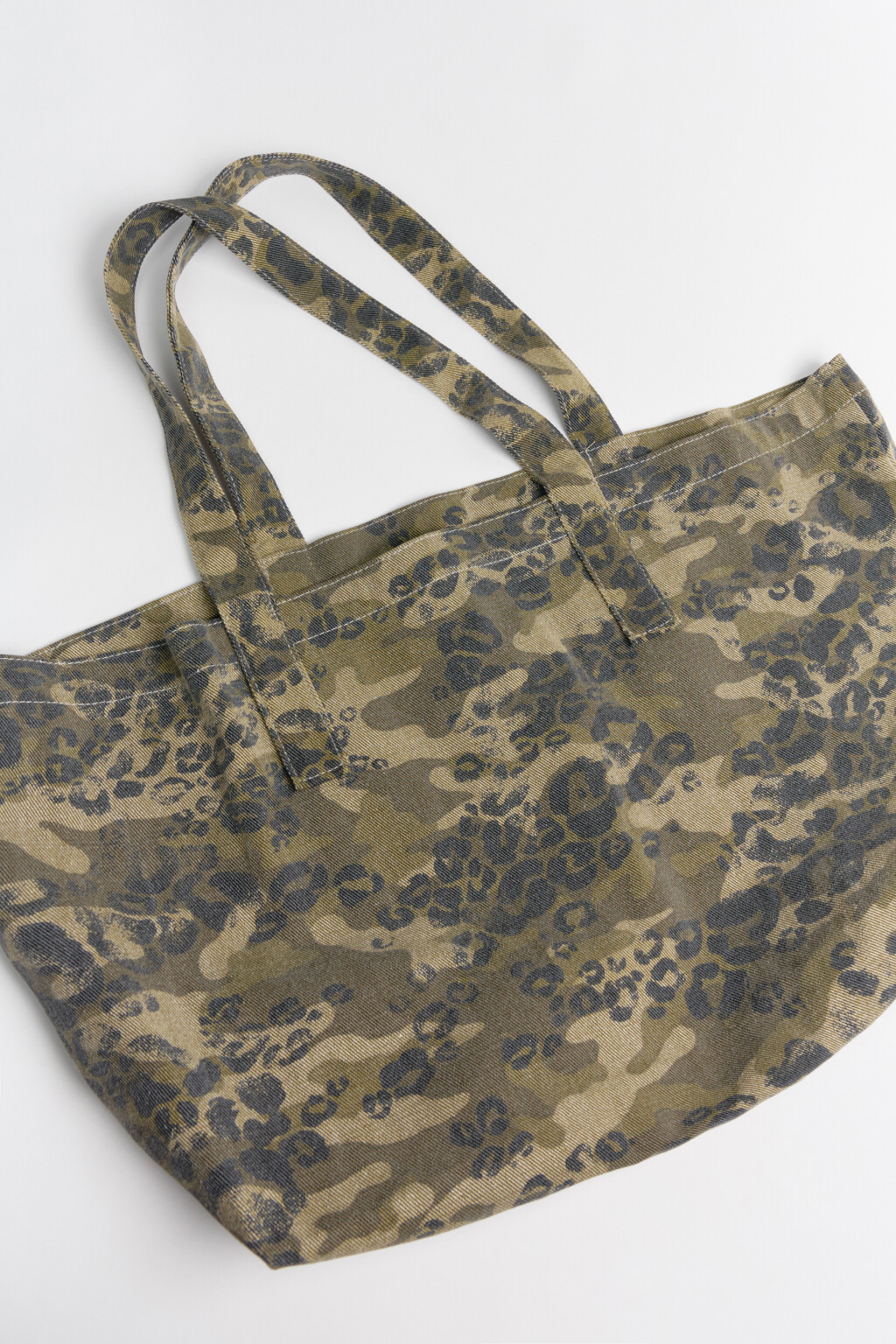 Сумка-шопер с леопардовым принтом - цвет мультиколор - 1