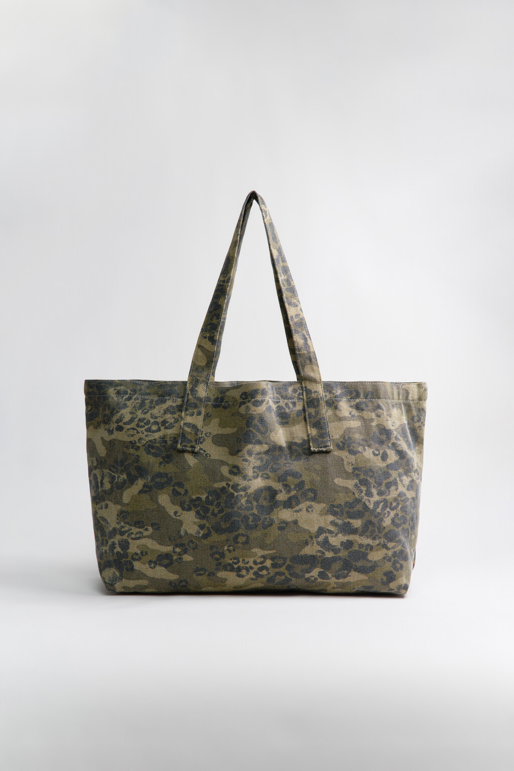 Сумка-шопер с леопардовым принтом - цвет мультиколор - 2