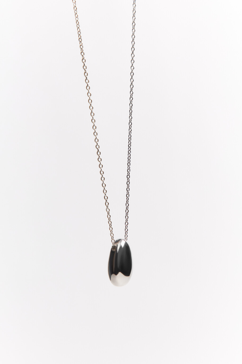 Колье с металлической подвеской - цвет серый - 3