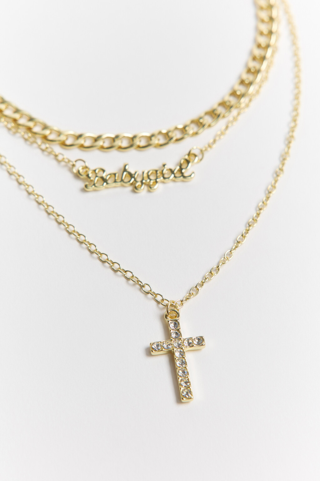 Колье-цепочка с подвесками - цвет желтый - 2