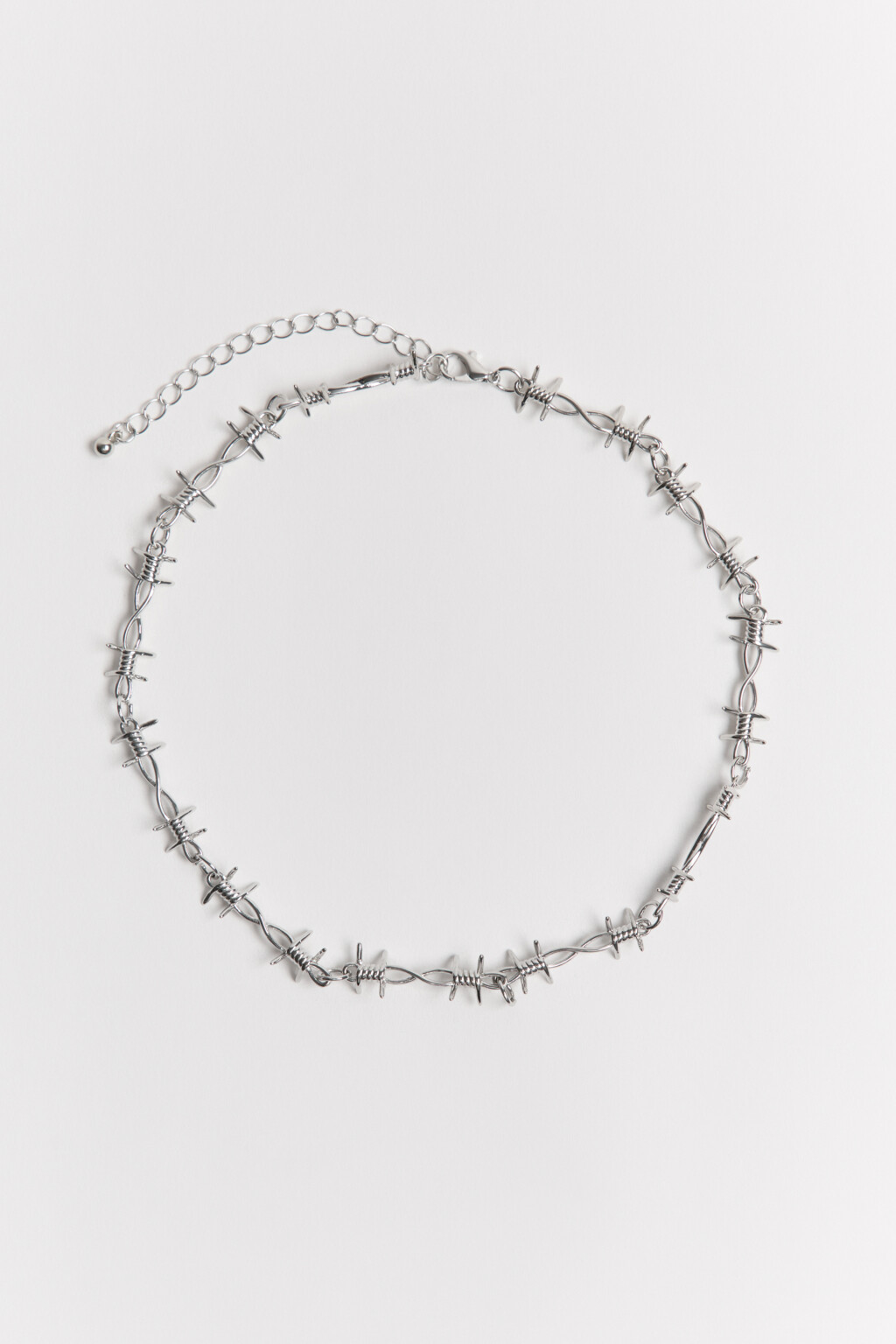 Колье-чокер в виде проволоки - цвет серый - 1