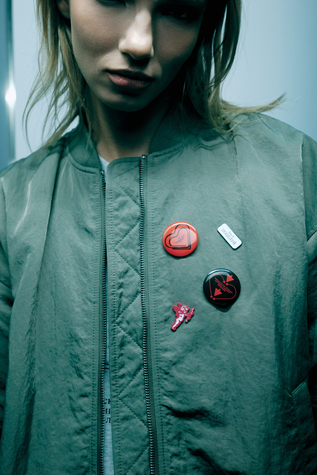 Набор брошей металлических (5 штук) - цвет мультиколор - 1