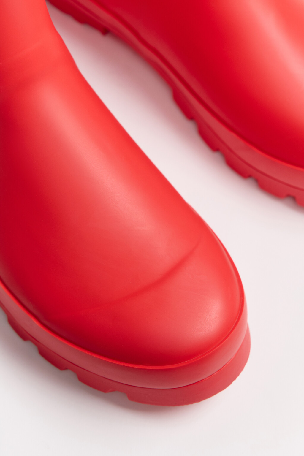 Сапоги резиновые низкие с пряжкой - цвет бордовый - 7