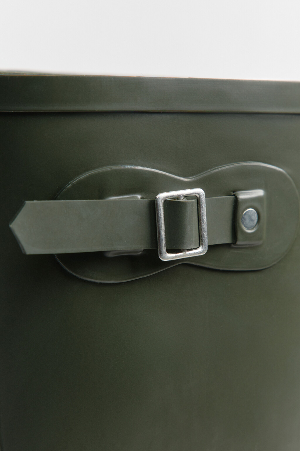 Сапоги резиновые высокие с пряжкой - цвет зеленый - 7