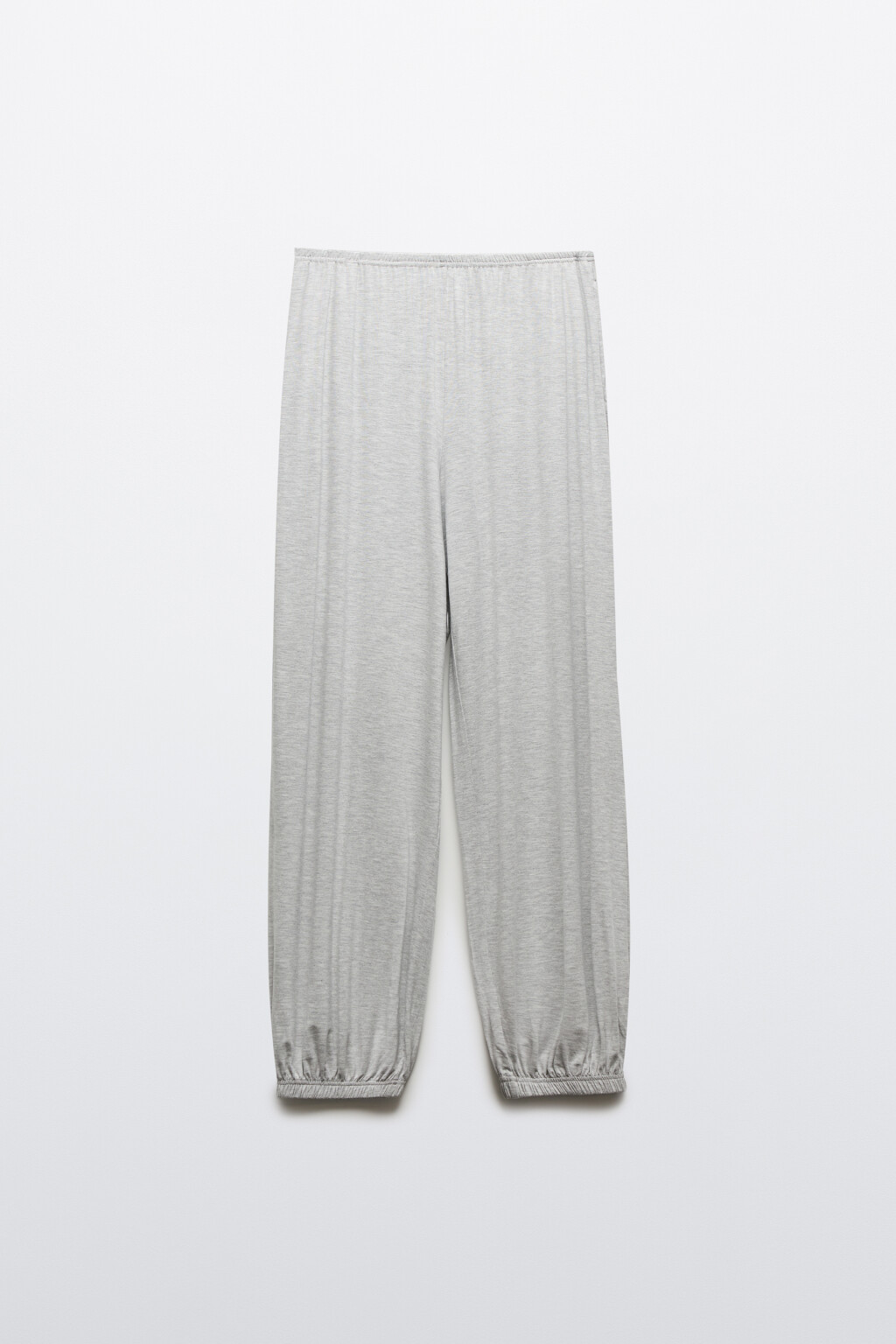 Брюки-джоггеры вискозные на резинке - цвет серый - 8