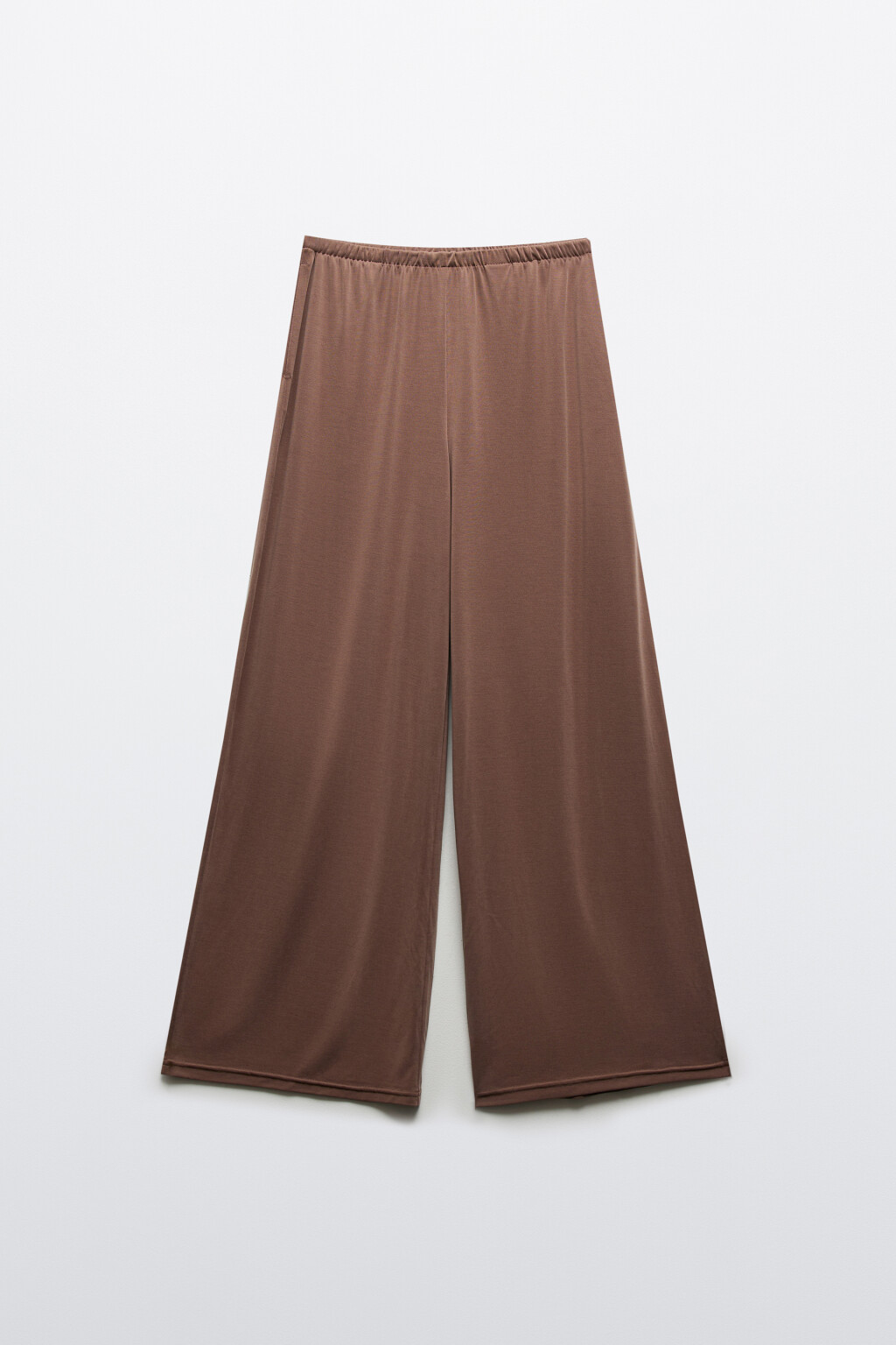 Брюки прямые со средней посадкой из модала - цвет бежевый - 7