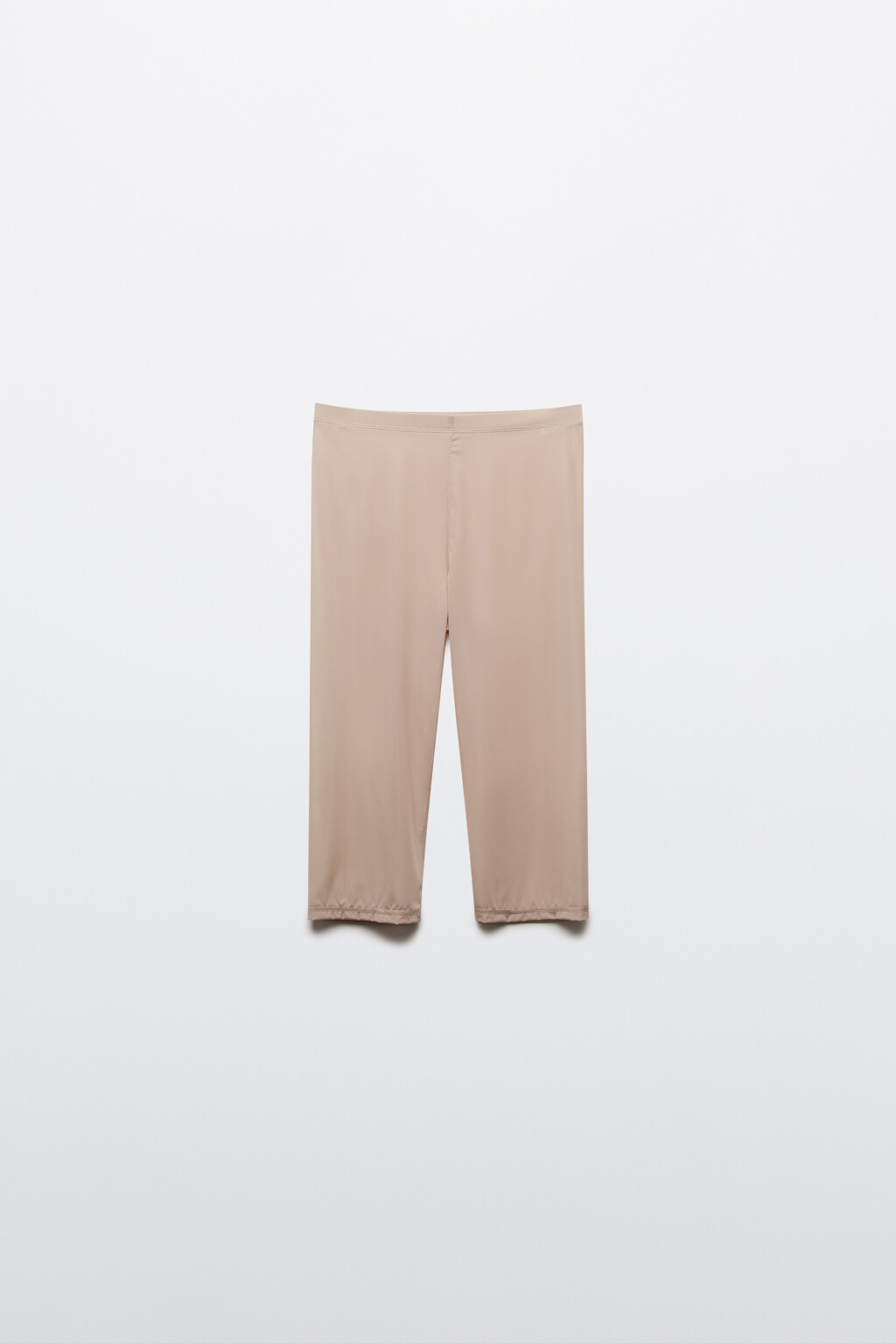 Шорты-велосипедки трикотажные гладкие - цвет бежевый - 10