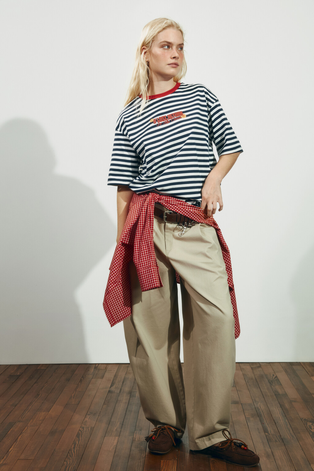 Футболка свободная хлопковая с принтом - цвет мультиколор - 6