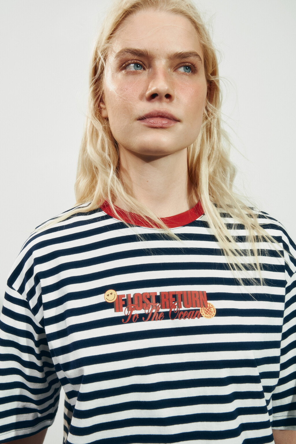 Футболка свободная хлопковая с принтом - цвет мультиколор - 8