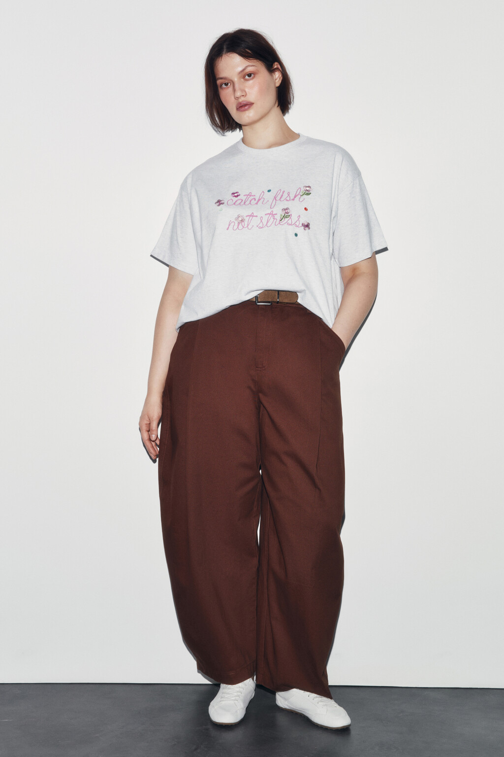 Футболка хлопковая с рисунком - цвет серый - 4