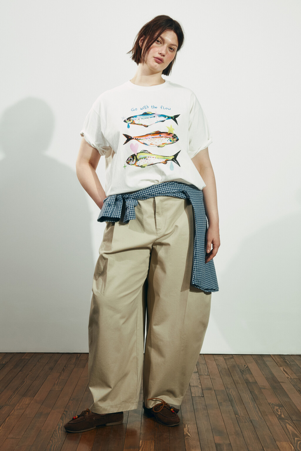 Футболка хлопковая с рисунком - цвет белый - 4