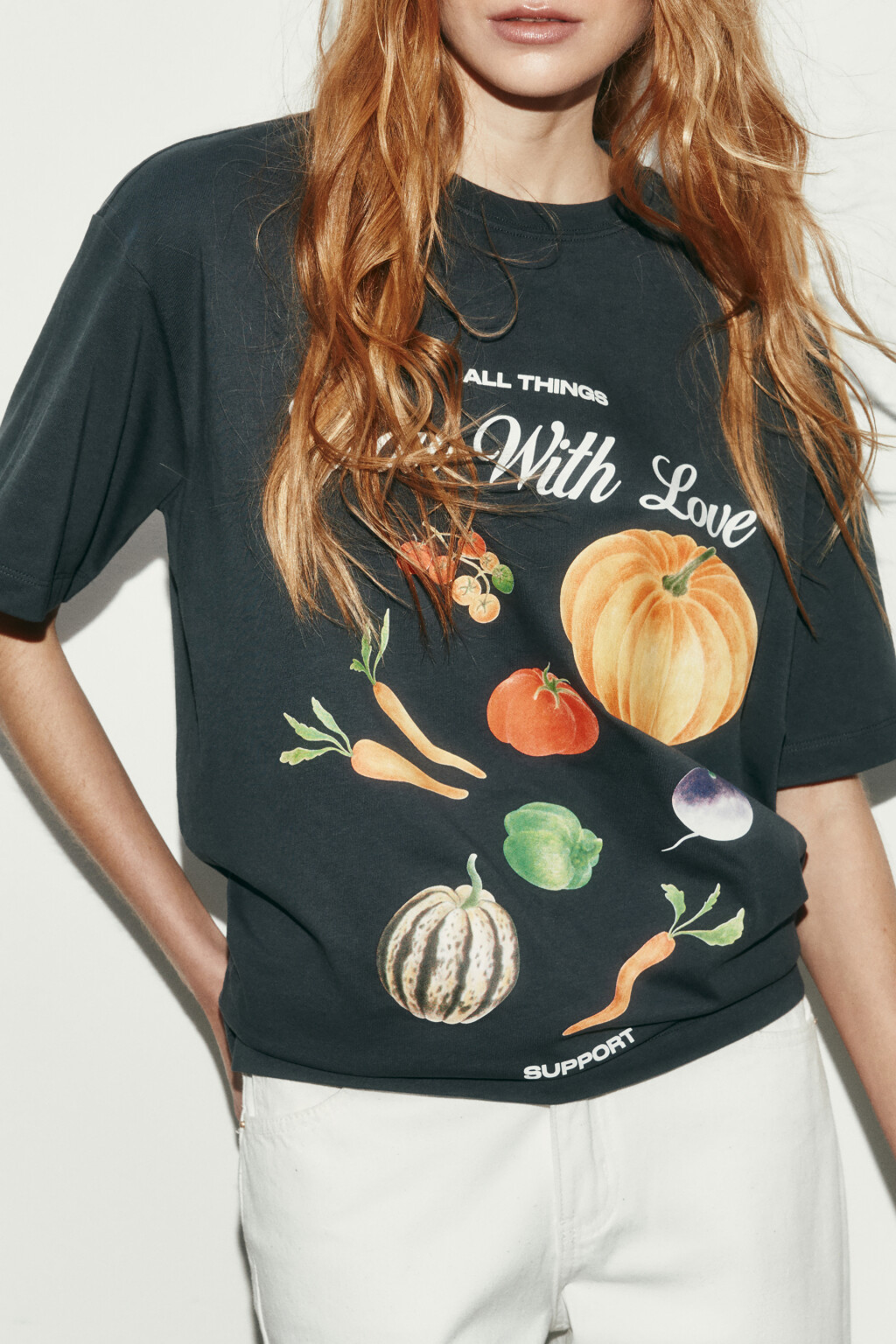 Футболка хлопковая с ароматизированным принтом - цвет серый - 1