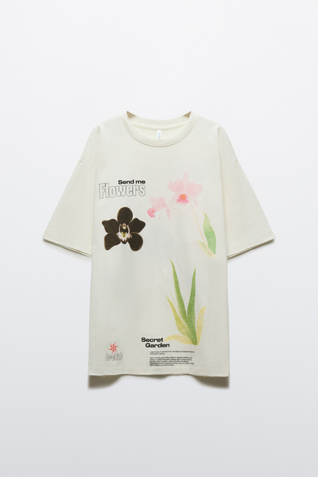 Футболка хлопковая с ароматизированным принтом - цвет бежевый - 7