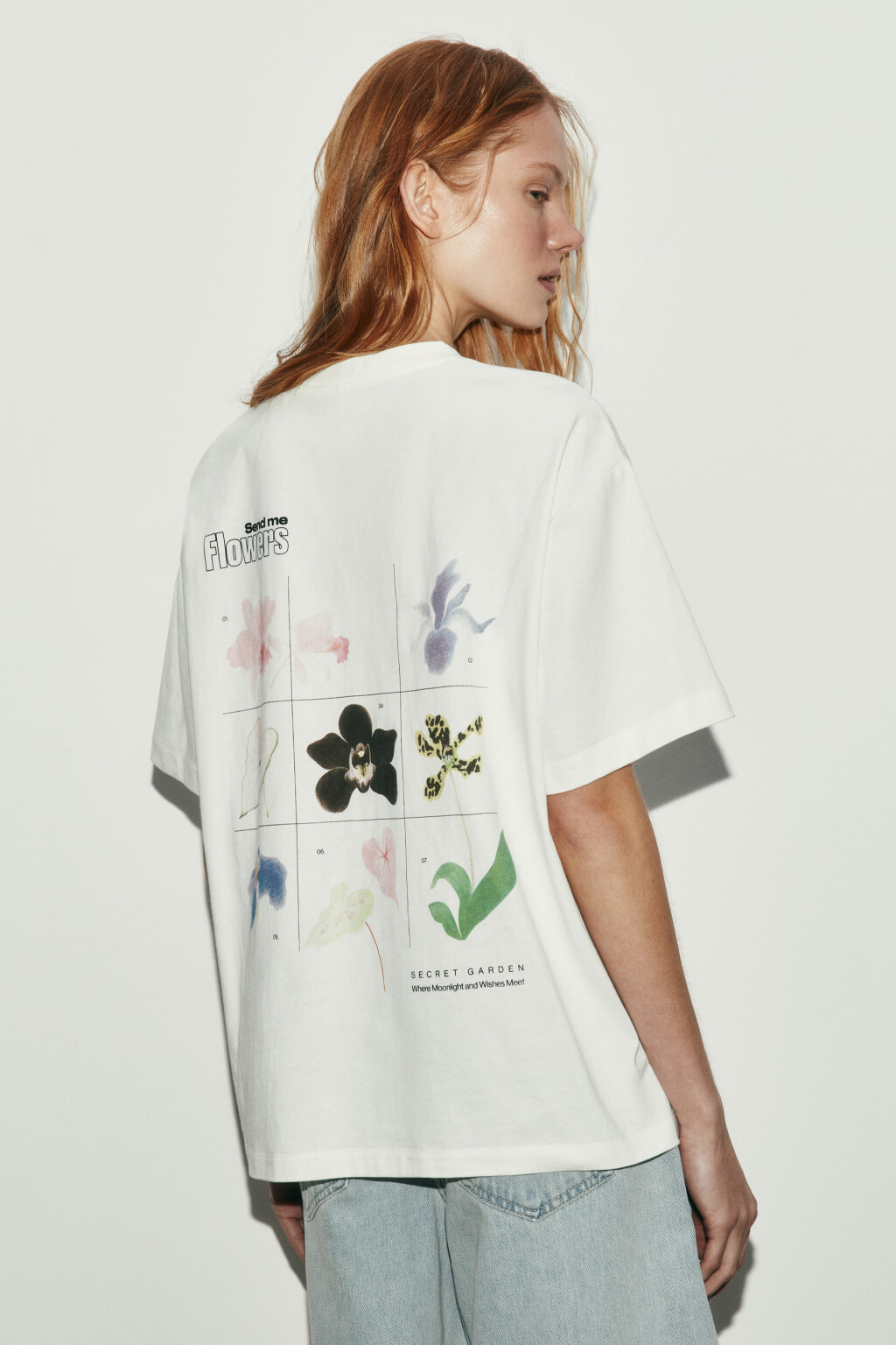 Футболка хлопковая с ароматизированным принтом - цвет бежевый - 3