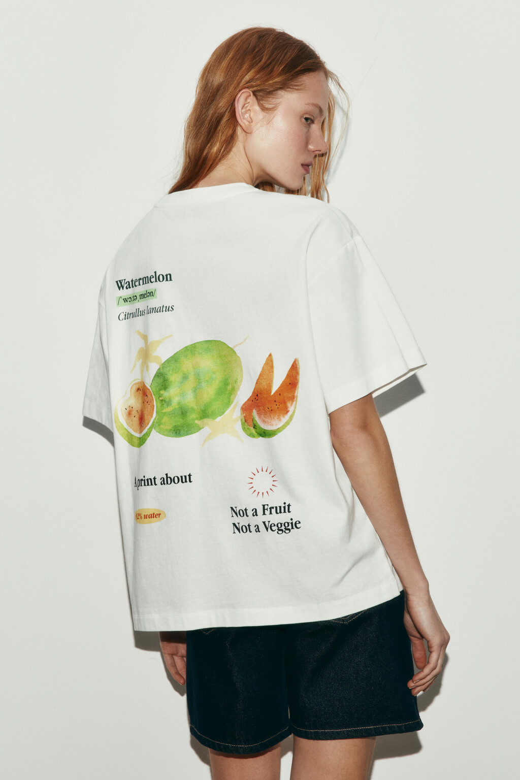 Футболка хлопковая с ароматизированным принтом - цвет белый - 3