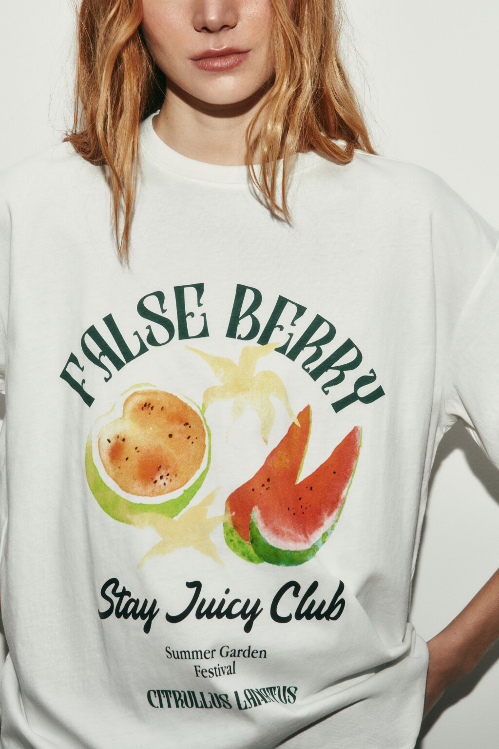 Футболка хлопковая с ароматизированным принтом - цвет белый - 5