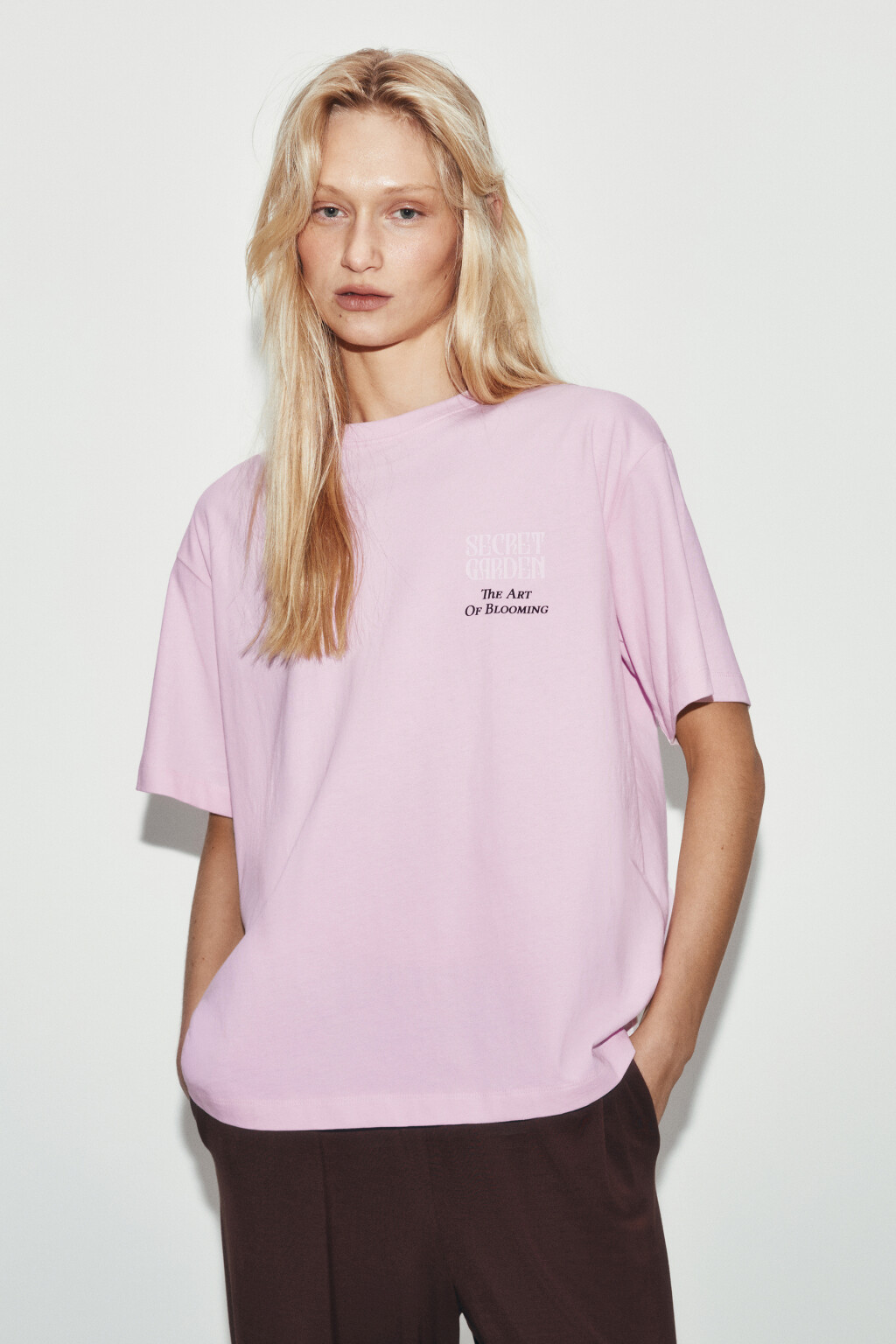 Футболка хлопковая с ароматизированным принтом - цвет розовый - 2