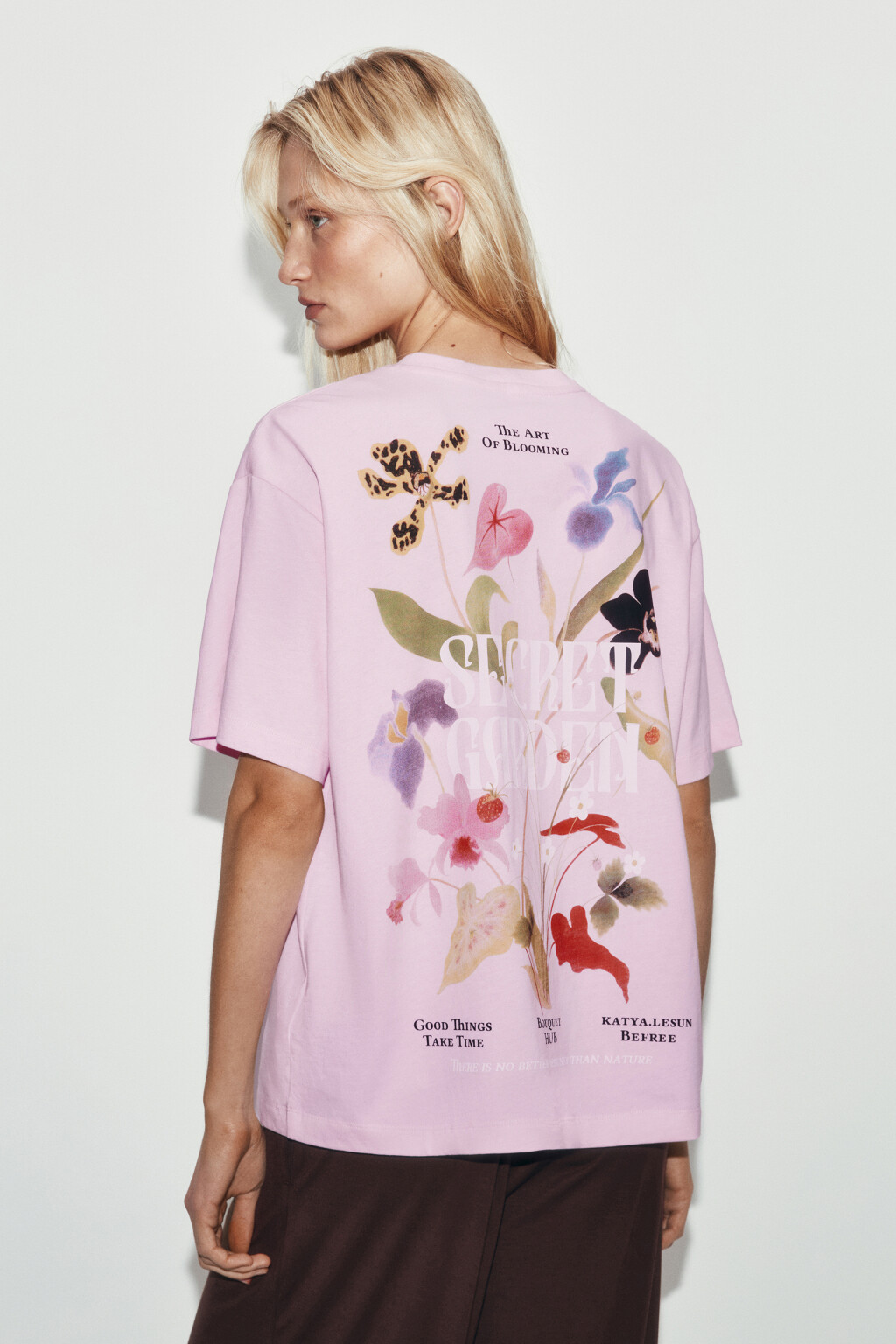 Футболка хлопковая с ароматизированным принтом - цвет розовый - 3