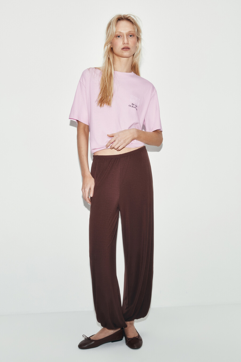 Футболка хлопковая с ароматизированным принтом - цвет розовый - 4