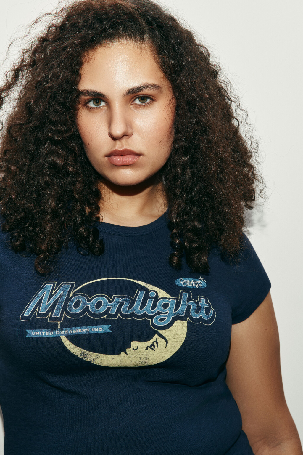 Футболка-топ облегающая с принтом - цвет синий - 5