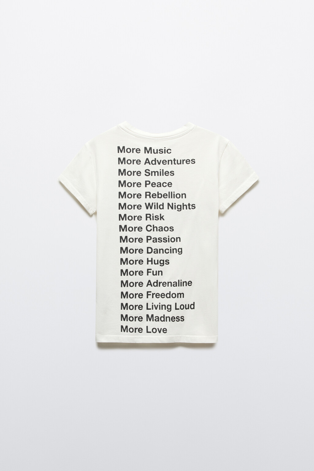 Футболка-топ хлопковая облегающая с принтом - цвет белый - 2